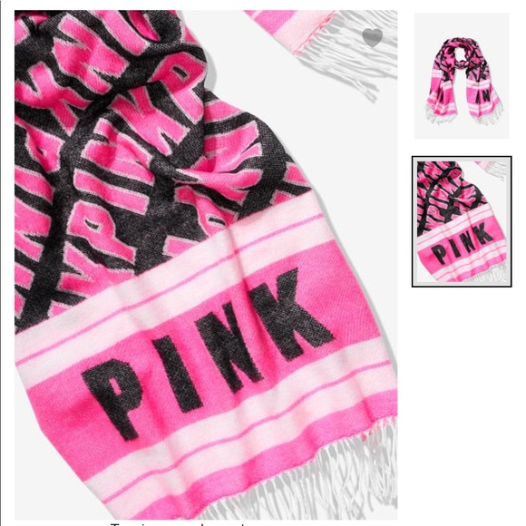 PINK VS BLANKET Scarf NIP - Picture 3 of 4